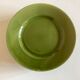 Set of 6 plates in green faience 1960