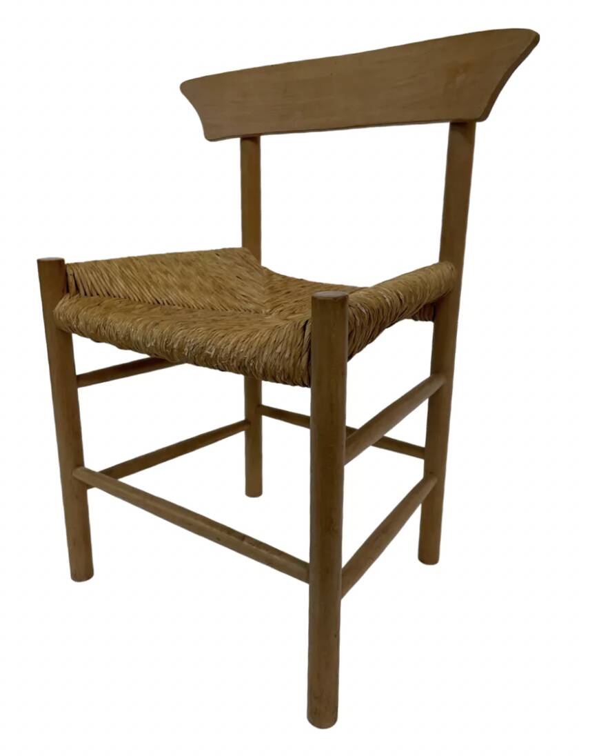 Vintage chair danish design papercord 60s dining chair