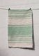 Handwoven recycled cotton rug - Mint and white