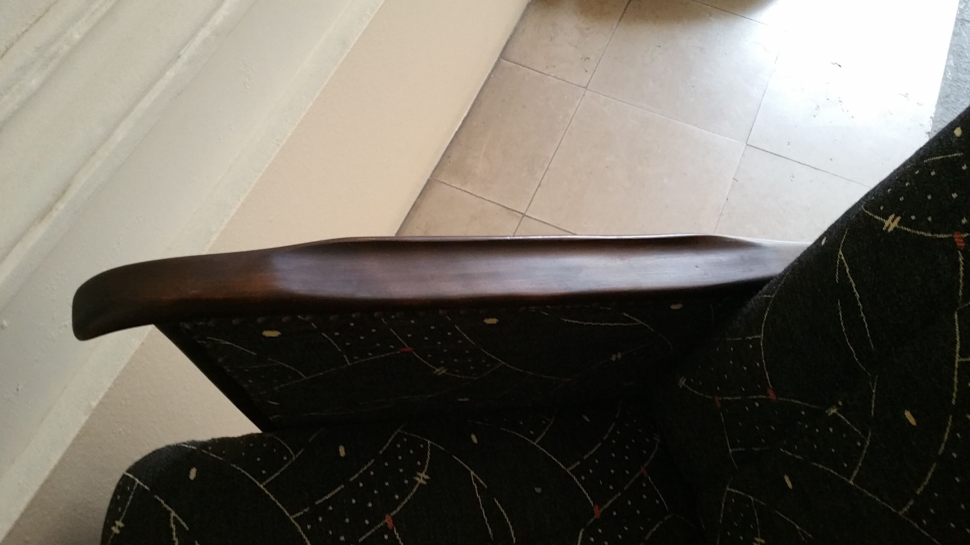 1/2 very beautiful original chairs from the 1950s wings of bald mice