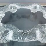 1970s Swedish Pukeberg Glass Candle Holder