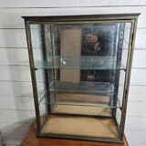 Old 19th century brass shop window