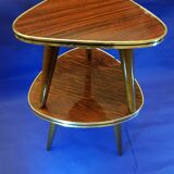 2 vintage 1970s tripod tables