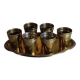 Brass liqueur service