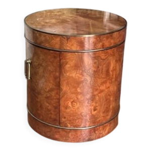 Table d'appoint tambour - loupe