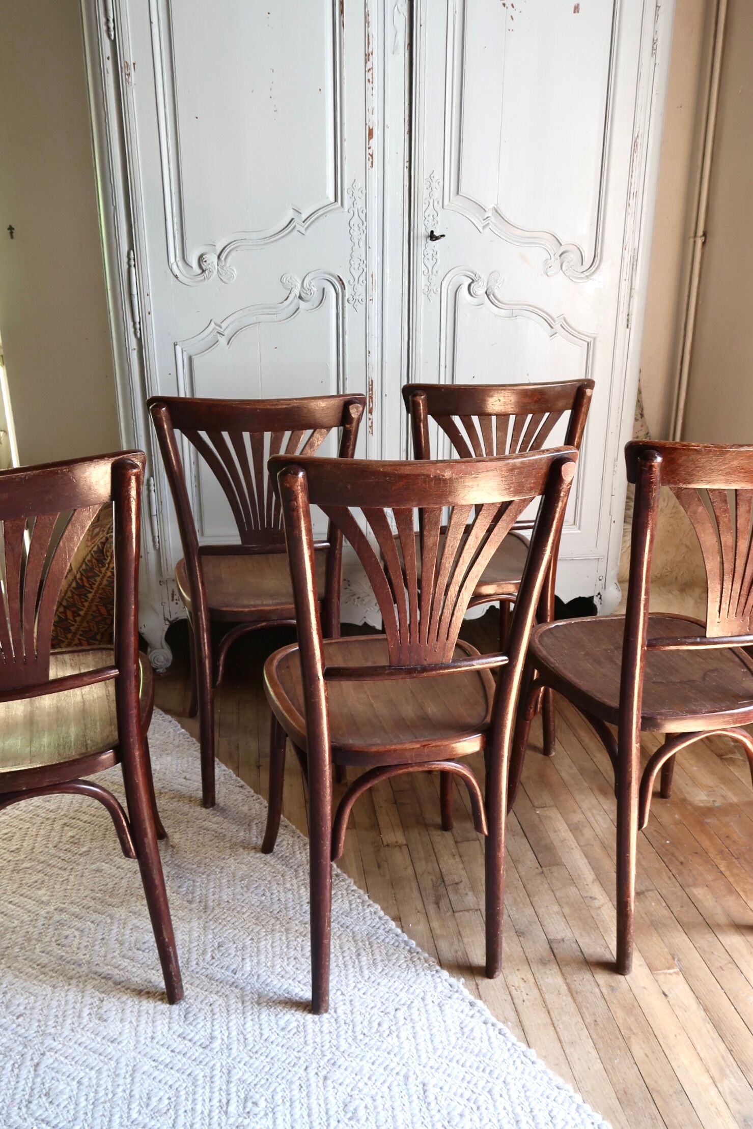 Lot de 5 chaises bistrot