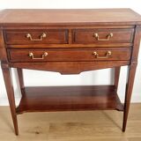 Console trolley style Directoire in mahogany