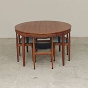 Table de repas et 4 chaises par Hans Olsen pour Frem Rojle  Danemark