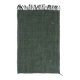 Tapis Kilim vintage vert 4x6, 132x199 cm