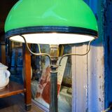 Green opaline lamp