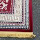 Persian rug burgundy cashmere wool 155x230cm