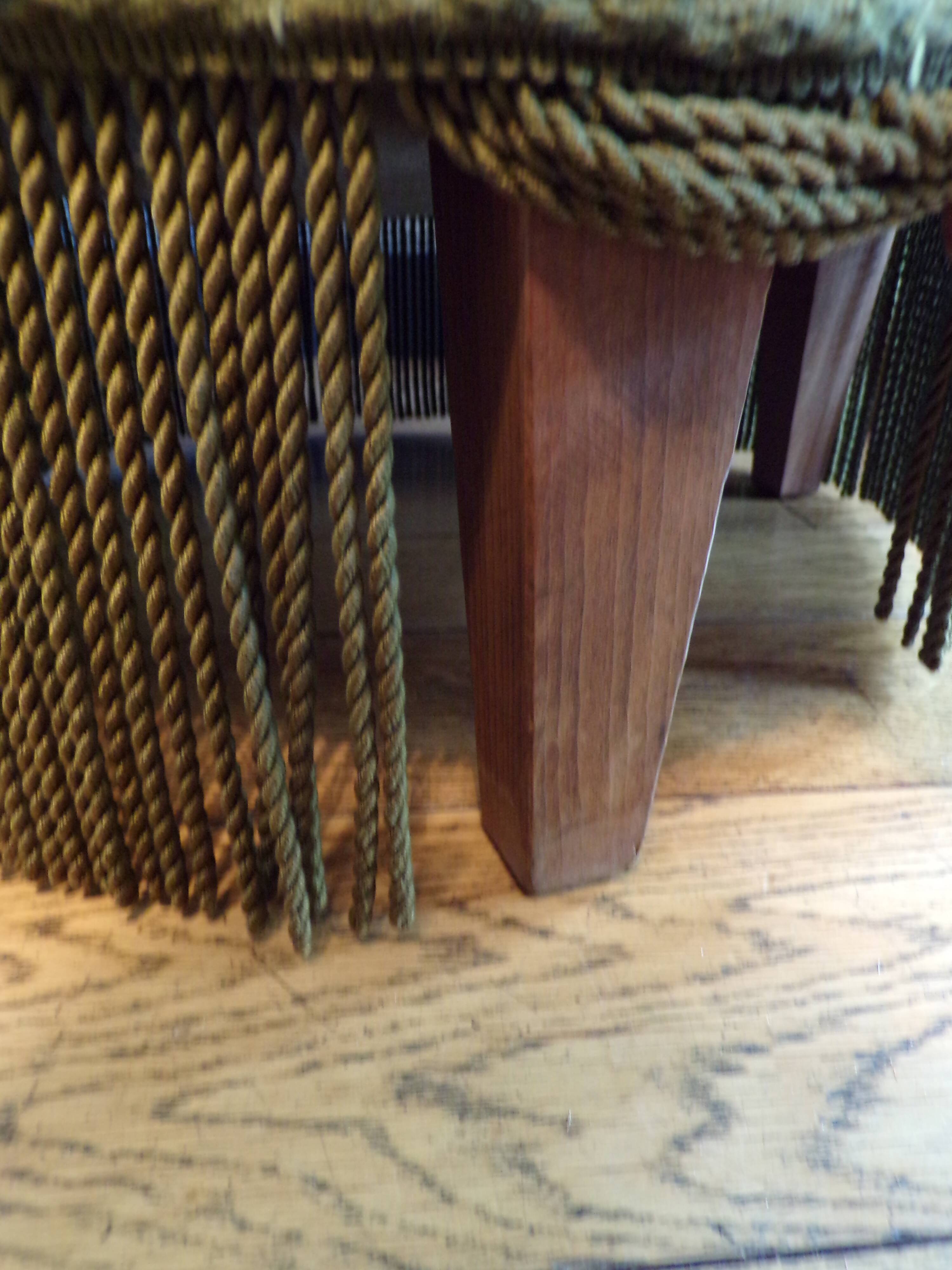 Pair of green toad armchairs