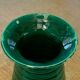 Ceramic vase enamelled green slurry style vallauris vintage 1950