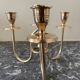 Golden brass candle holder