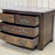 Regency commode in amaranth with an 18th-century marble top.