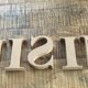 Lettres cuisine, en bois