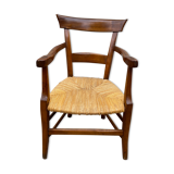 Straw armchair 19th
