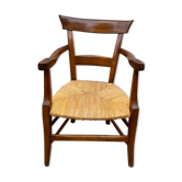 Straw armchair 19th