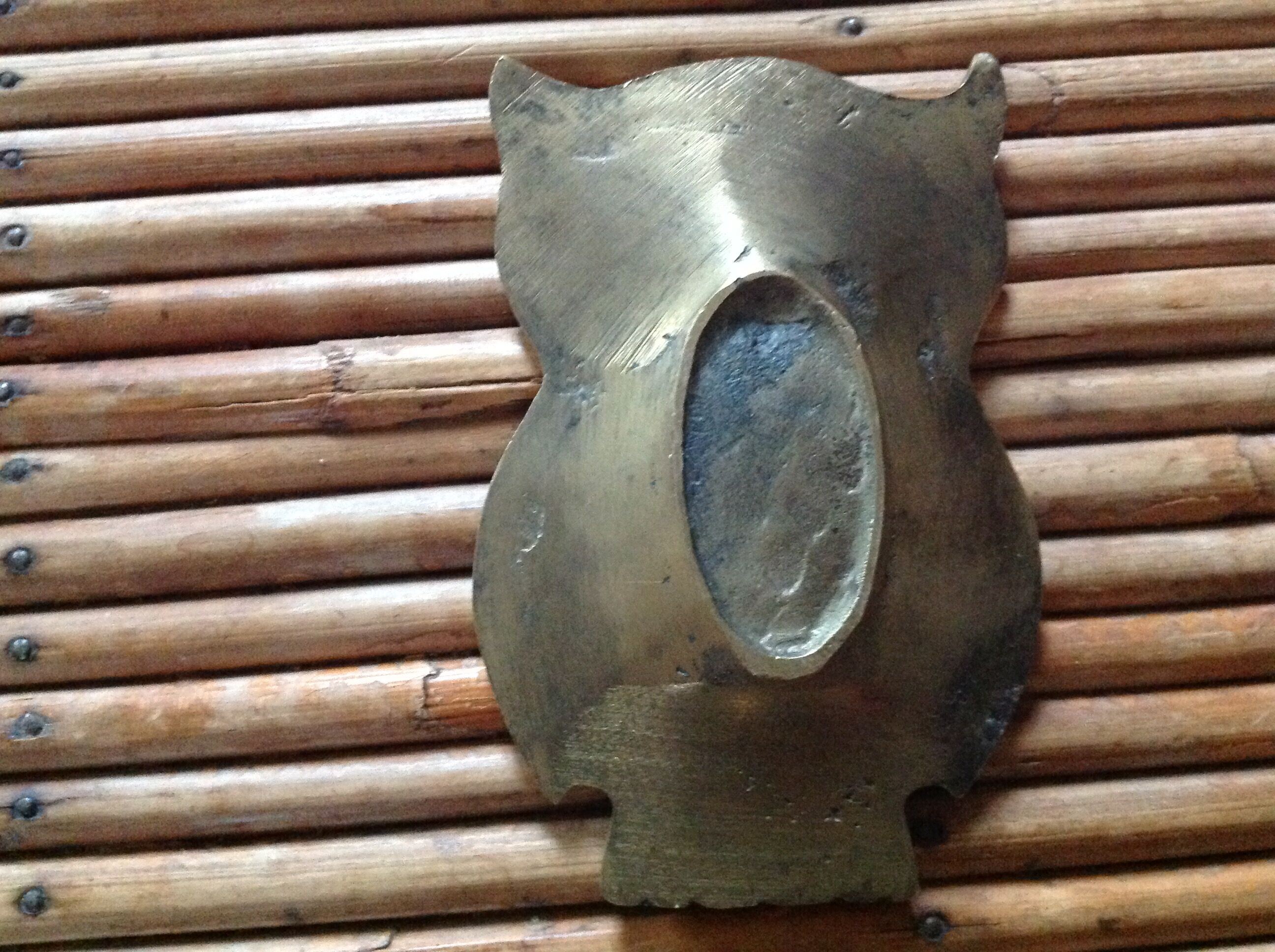 "Owl" trinket bowl in brass