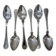 Vintage Carl Sandbergs Eftr Sweden Silver Plate Spoons 1940s | Set of 6