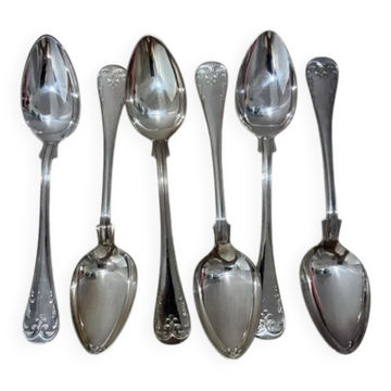 Vintage Carl Sandbergs Eftr Sweden Silver Plate Spoons 1940s | Set of 6