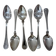 Vintage Carl Sandbergs Eftr Sweden Silver Plate Spoons 1940s | Set of 6