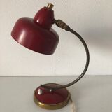 Lamp red disderot editor turkish 28cm vintage 1950