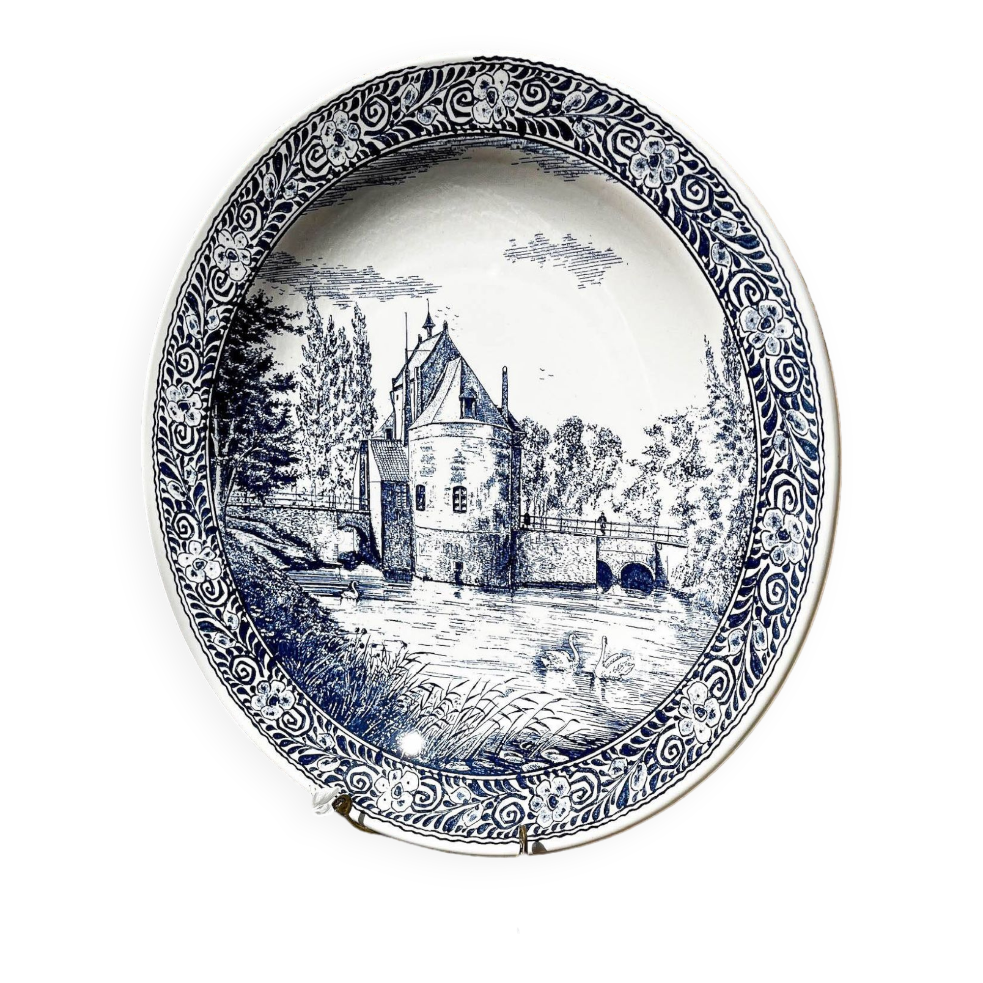 Large vintage ceramic dish