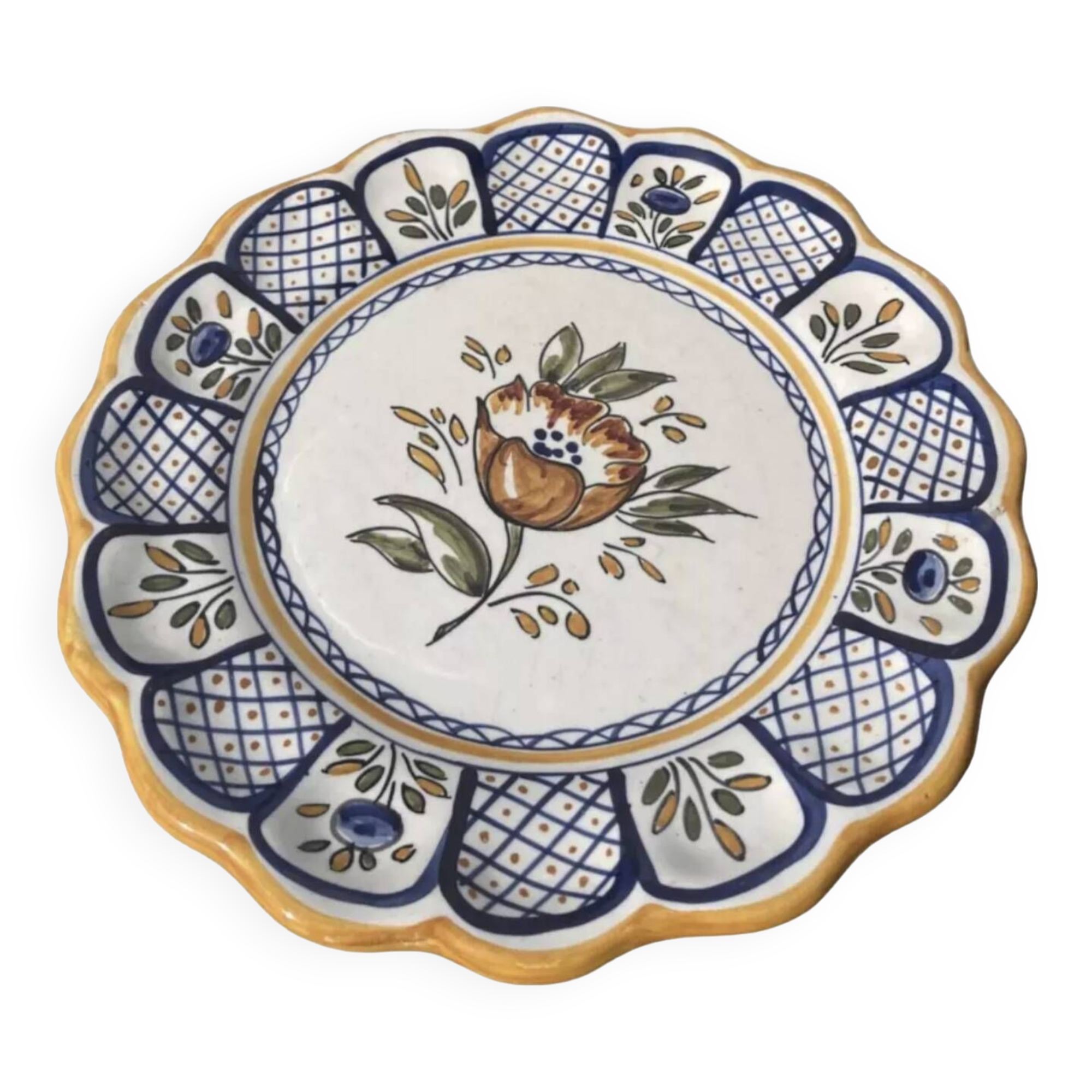 Decorative wall flower plate