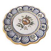 Assiette décorative murale fleurs