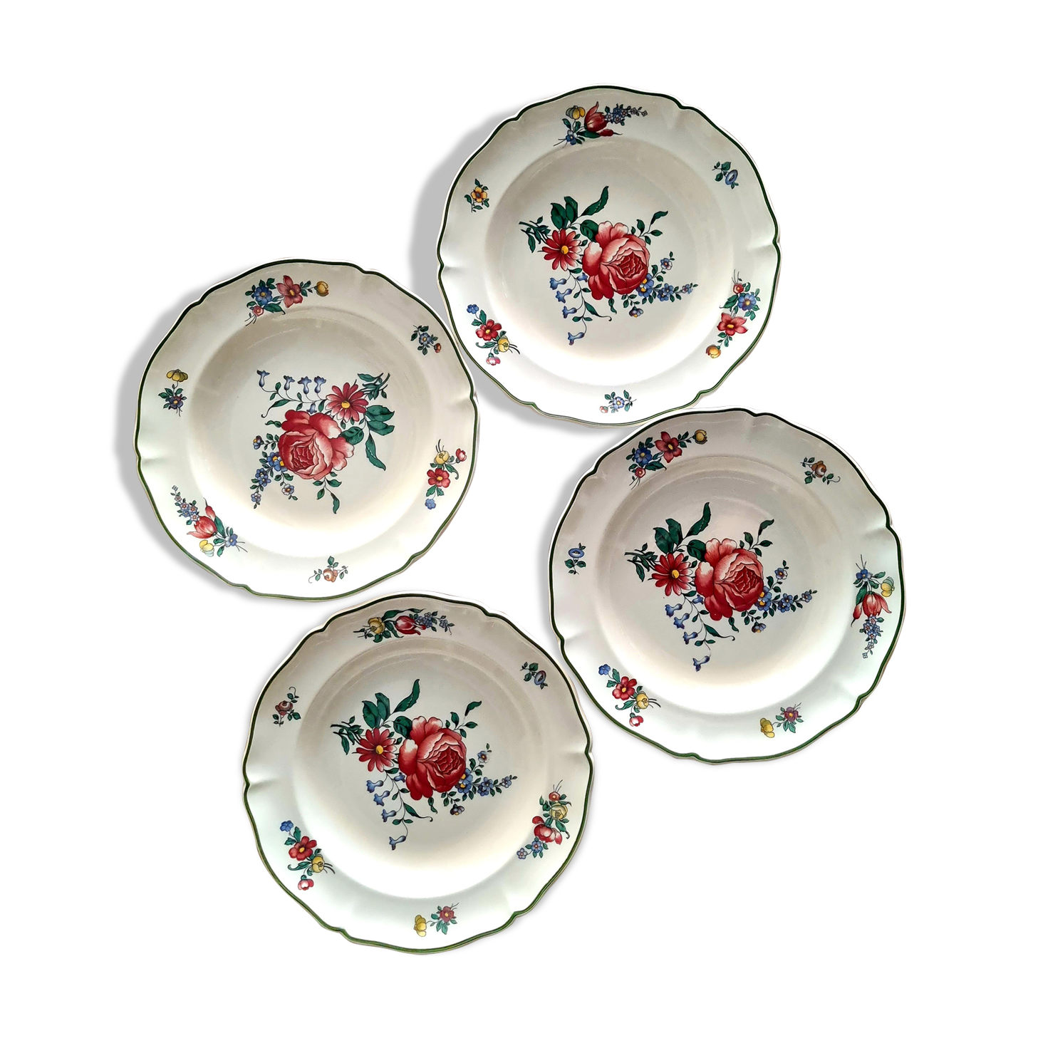 Set of 4 hollow plates Villeroy and Boch 1562