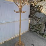 Vintage rattan parrot coat rack 1970