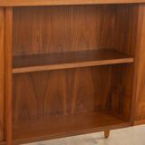 Classic freestanding desk from the 1950s, walnut veneer