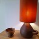 Lampe en terre cuite ancienne