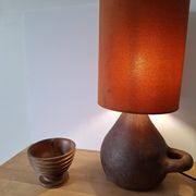 Lampe en terre cuite ancienne