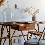 Vintage rattan desk