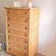 Dal Vera rattan chest of drawers, Italy circa 1970