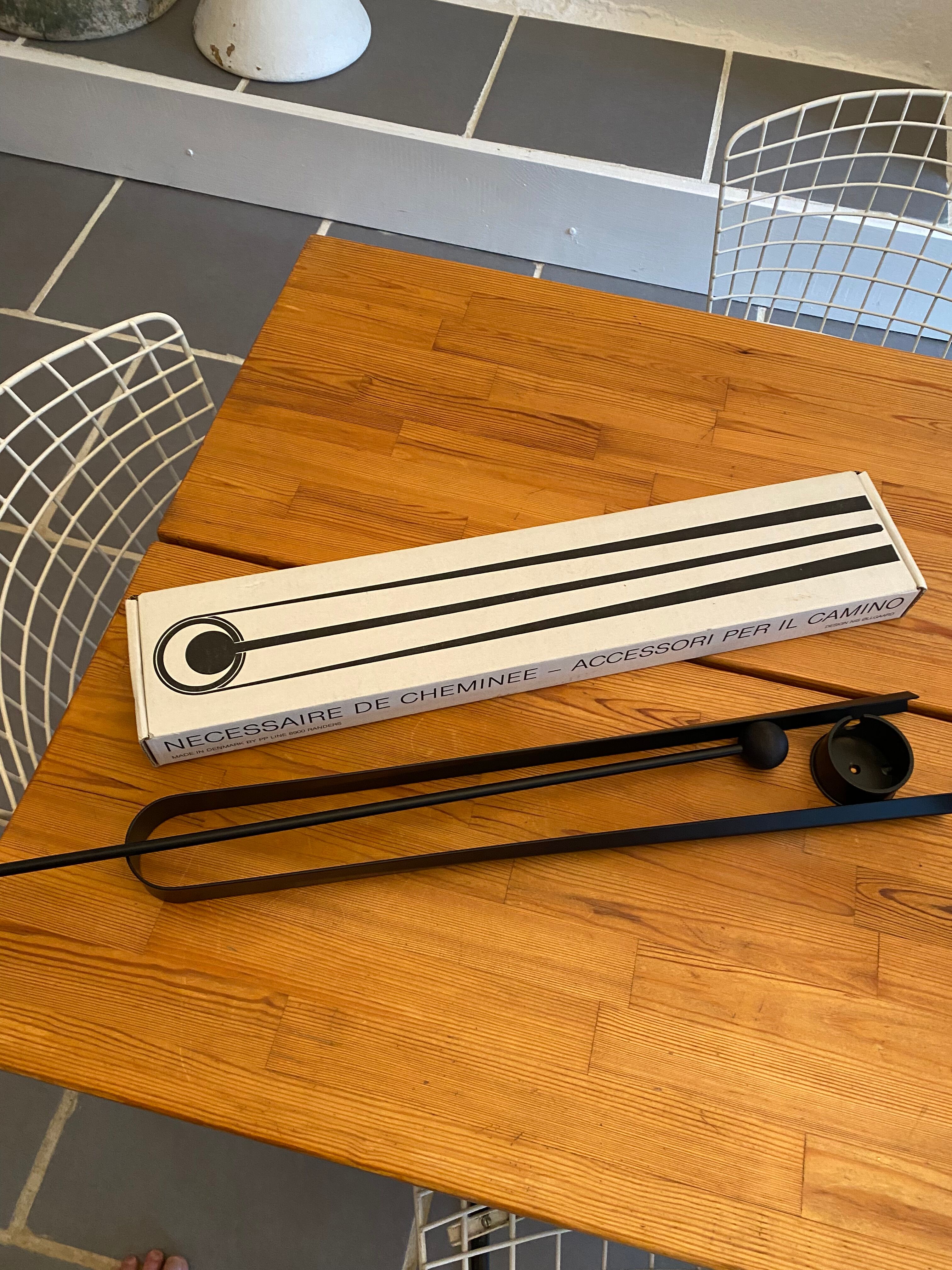 Design fireplace clamp Denmark vintage Nis Ollgaard