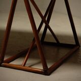 Bureau ou table à manger en treillis italien des années 1970 en bambou et rotin.