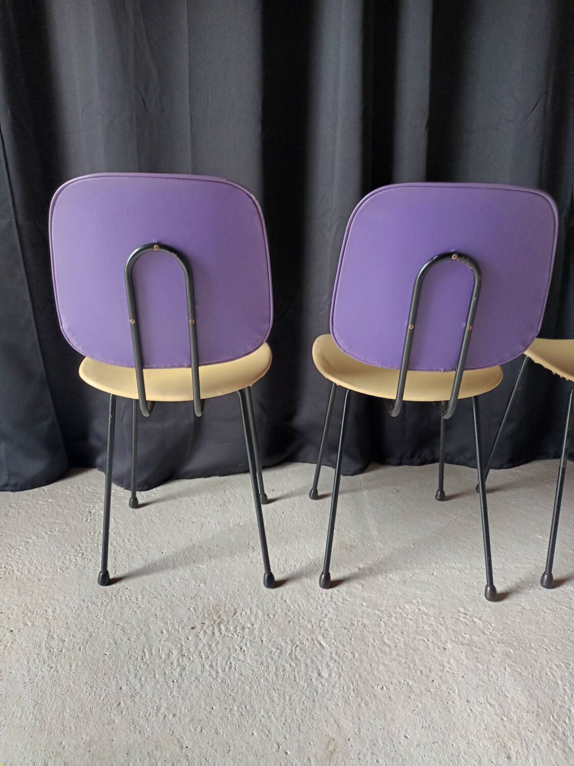 Série de 4 chaises vintage