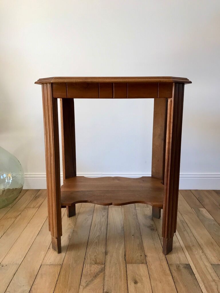 Wooden console table art deco 40s
