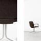 Mid-Century Modern Vintage Brown Aluminum German Chairs by Mauser, 1970s, Set of 2