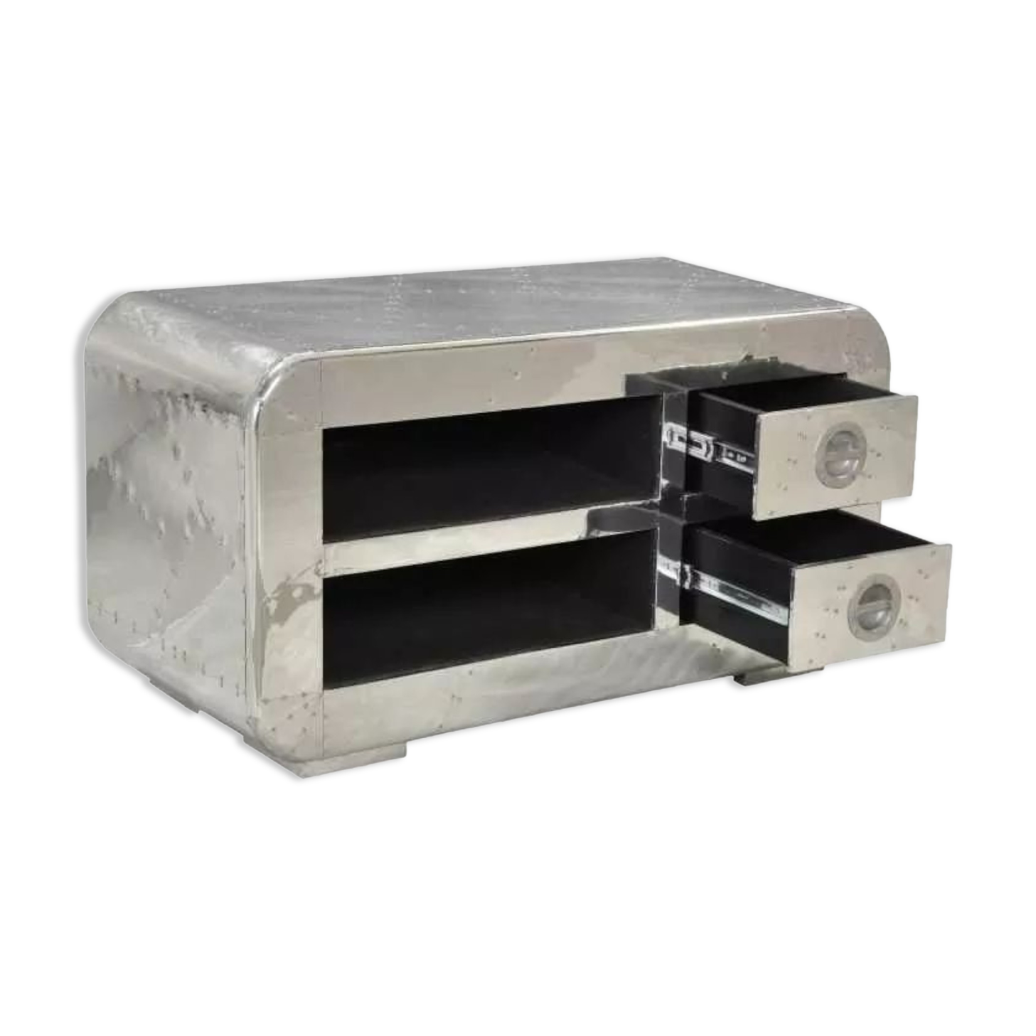 Aviator tv cabinet vintage storage display cases