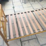 Lit bambou rotin vintage