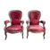 Paire de fauteuils époque Louis Philippe à crémaillère