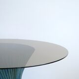 Table bamboo Mc Guire blue lazure
