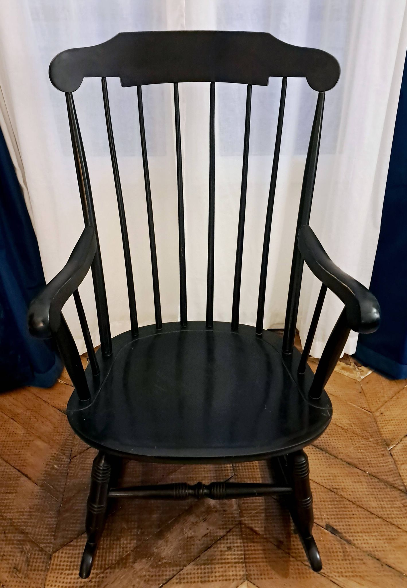 Black rocking chair/rocking seat Stol Kamnik Yugoslavia. 1960s