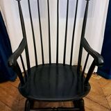 Black rocking chair/rocking seat Stol Kamnik Yugoslavia. 1960s