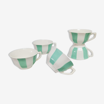 Lot de 5 tasses Digoin