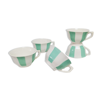 Lot de 5 tasses Digoin
